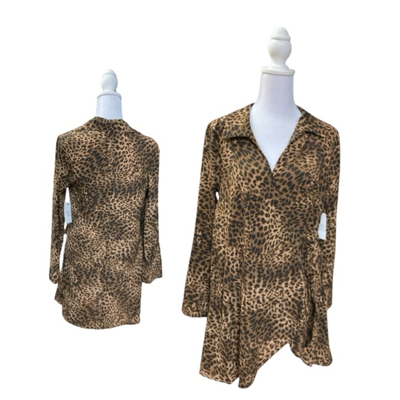 Cheetah Animal Print Cover Up Jacket - Picture 12 of 13